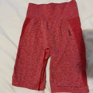 Gym shark shorts S red